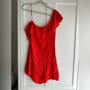 ASTR red off the shoulder dress size small